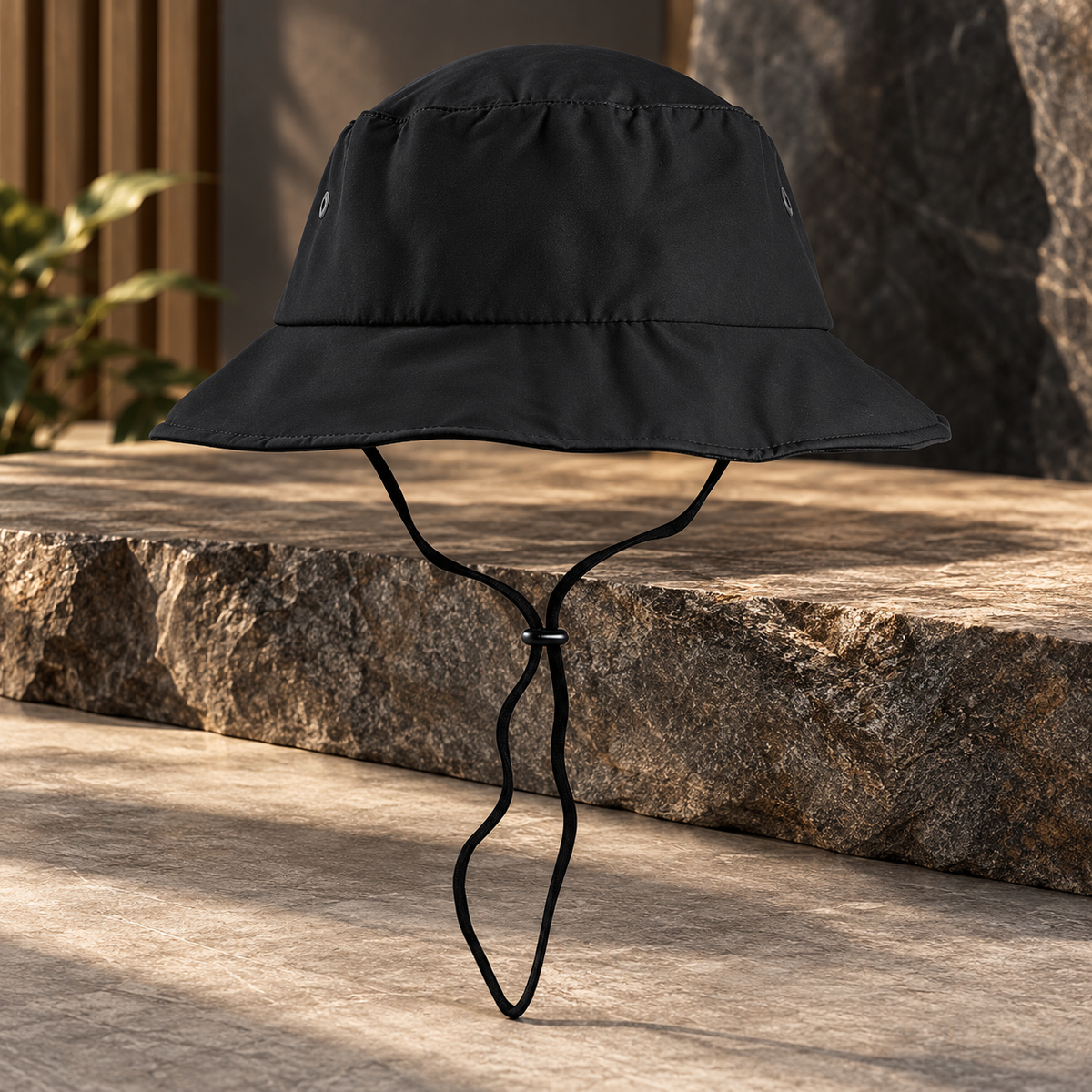 Black Performance Bucket Hat